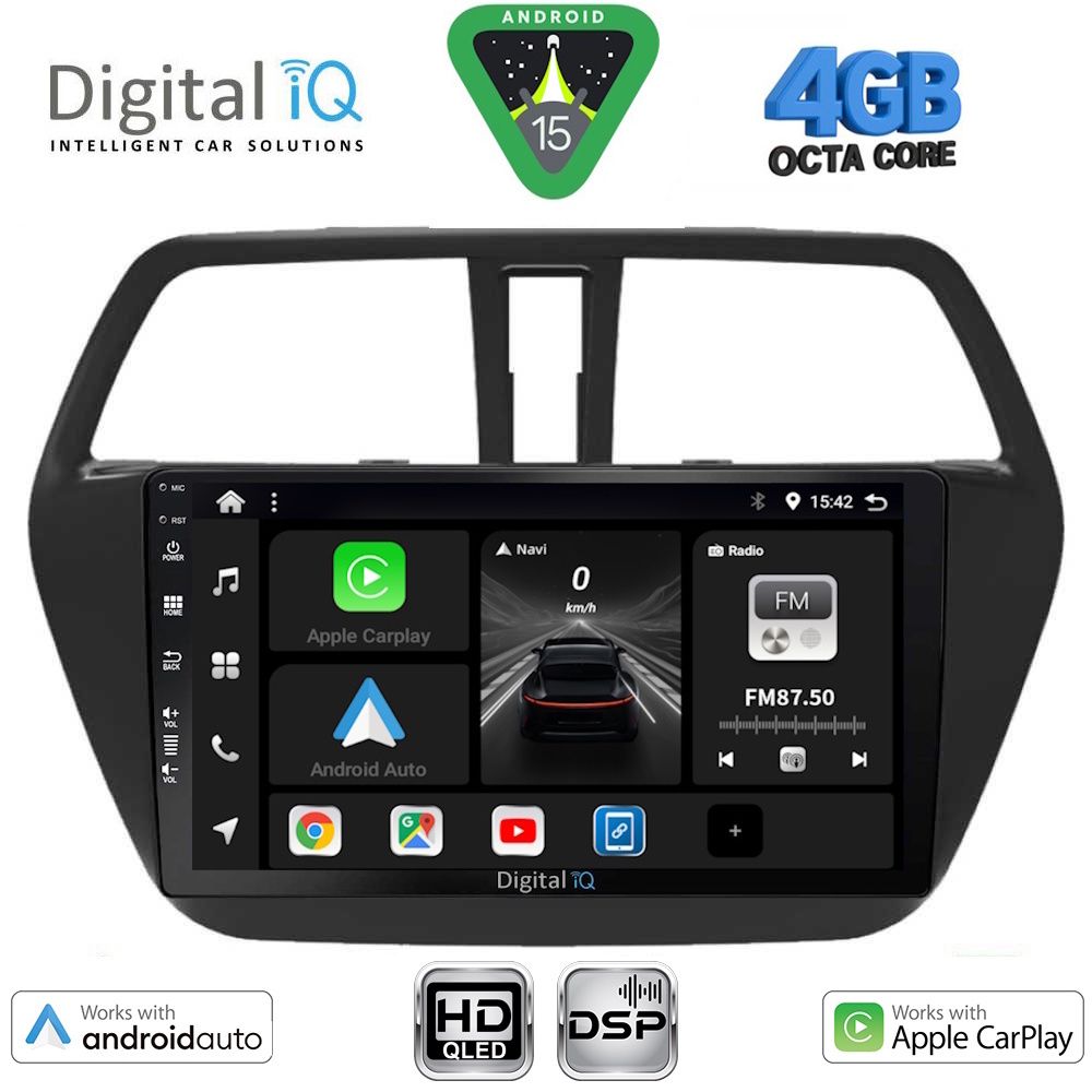 Βλησαρούλης Car Center - DIGITAL IQ BXF 16689_CPAA (9inc) MULTIMEDIA TABLET for SUZUKI SX4 S-CROSS mod. 2014-2021