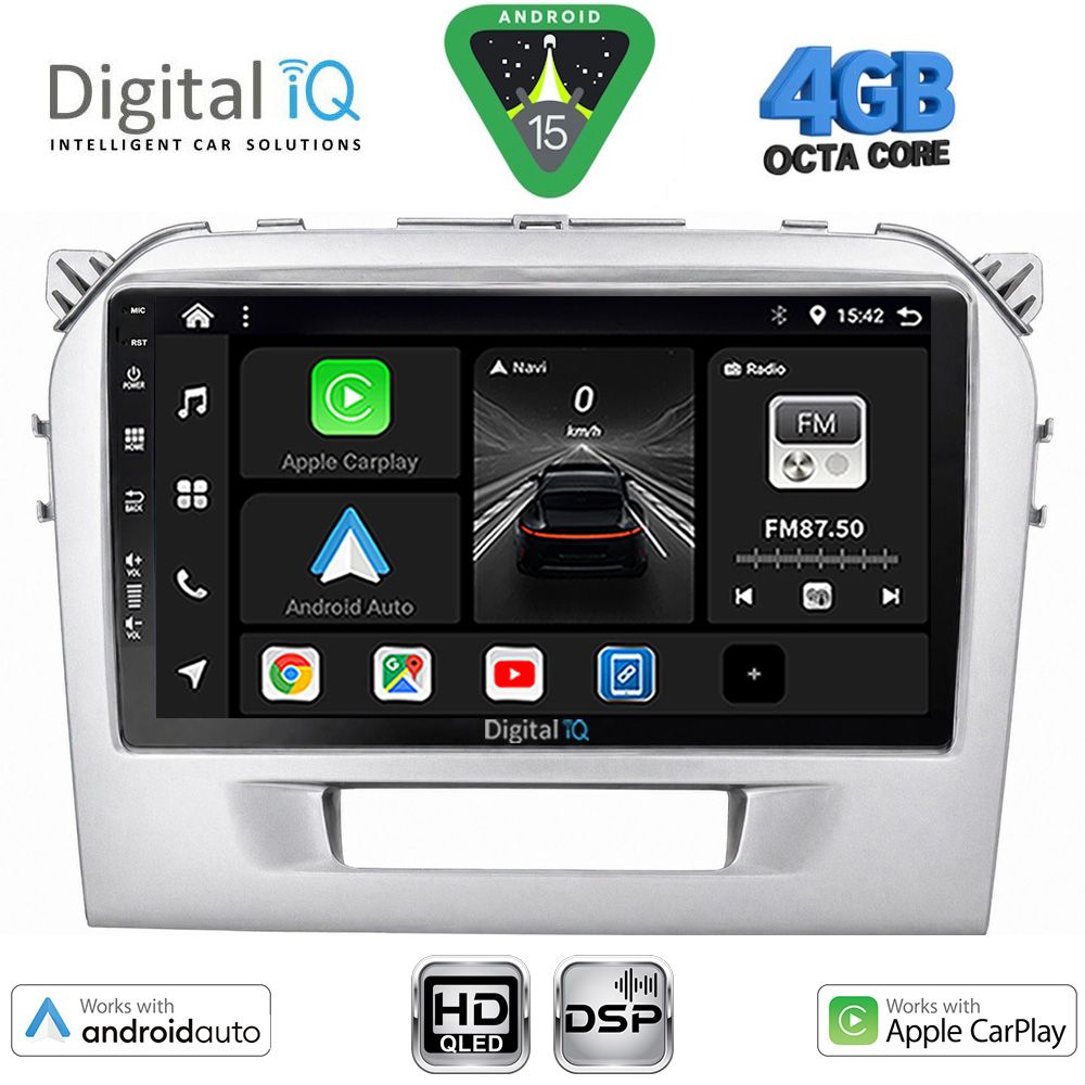 Βλησαρούλης Car Center - DIGITAL IQ BXF 16697SL_CPAA (9inc) MULTIMEDIA TABLET for SUZUKI VITARA mod. 2016-2025 (SILVER)
