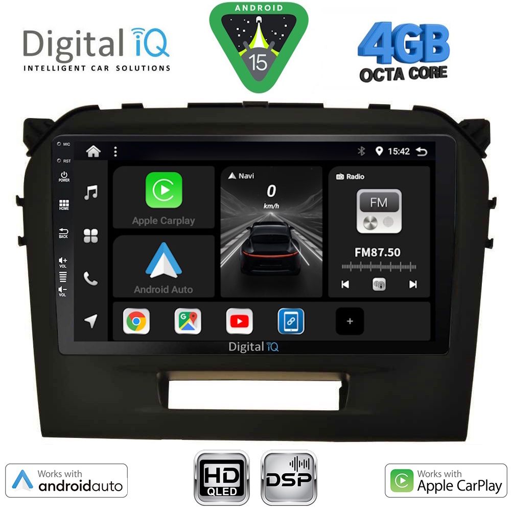 Βλησαρούλης Car Center - DIGITAL IQ BXF 16697BL_CPAA (9inc) MULTIMEDIA TABLET for SUZUKI VITARA mod. 2016-2025 (BLACK)
