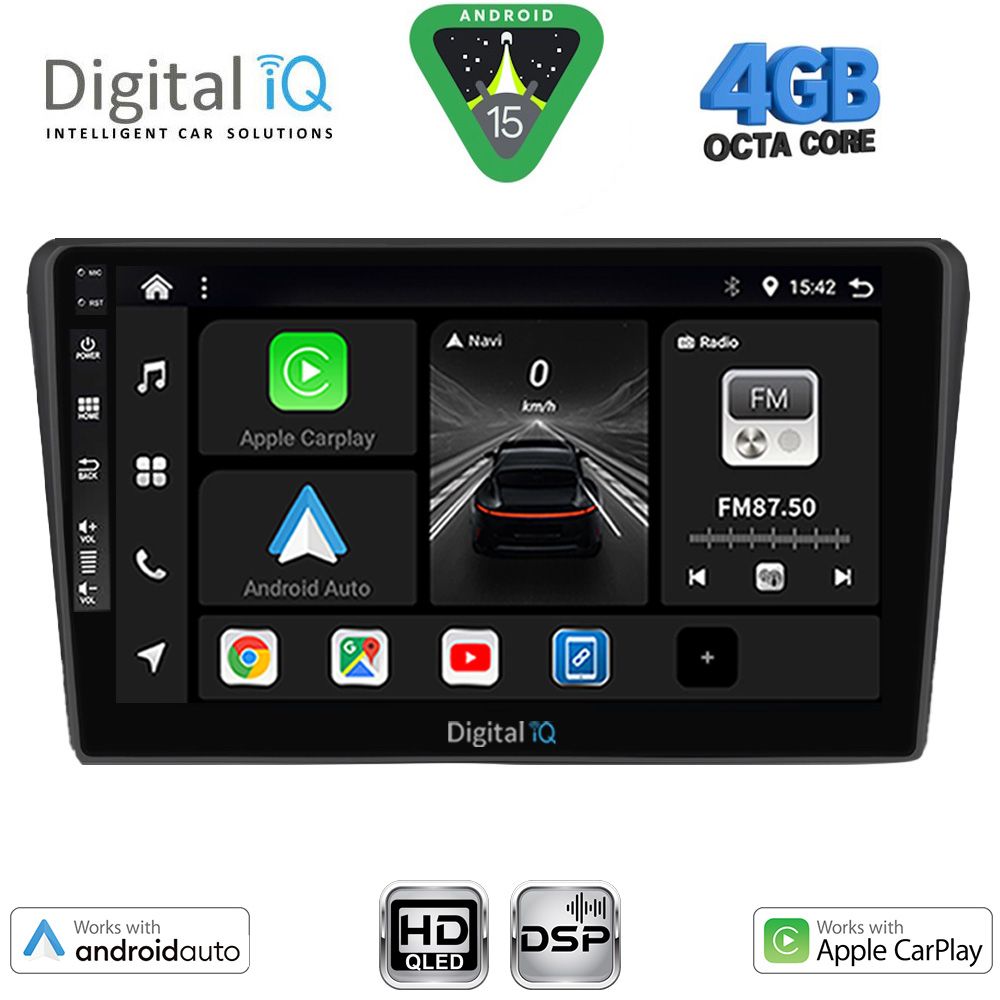 Βλησαρούλης Car Center - DIGITAL IQ BXF 16704BL_CPAA (9inc) MULTIMEDIA TABLET for TOYOTA AVENSIS (T25) mod. 2003-2009 (BLACK)