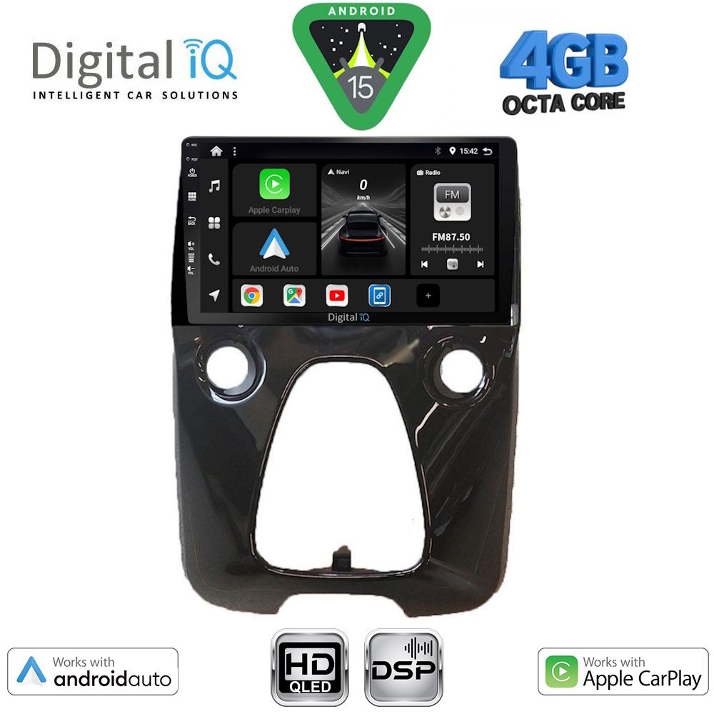 Βλησαρούλης Car Center - DIGITAL IQ BXF 16708_CPAA A/C (10inc) MULTIMEDIA TABLET for CITROEN C1-PEUGEOT 108-TOYOTA AYGO mod. 2014-2022
