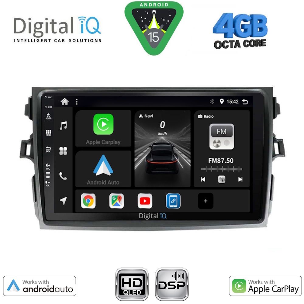 Βλησαρούλης Car Center - DIGITAL IQ BXF 16713_CPAA (9inc) MULTIMEDIA TABLET for TOYOTA COROLLA 4D mod. 2006-2012