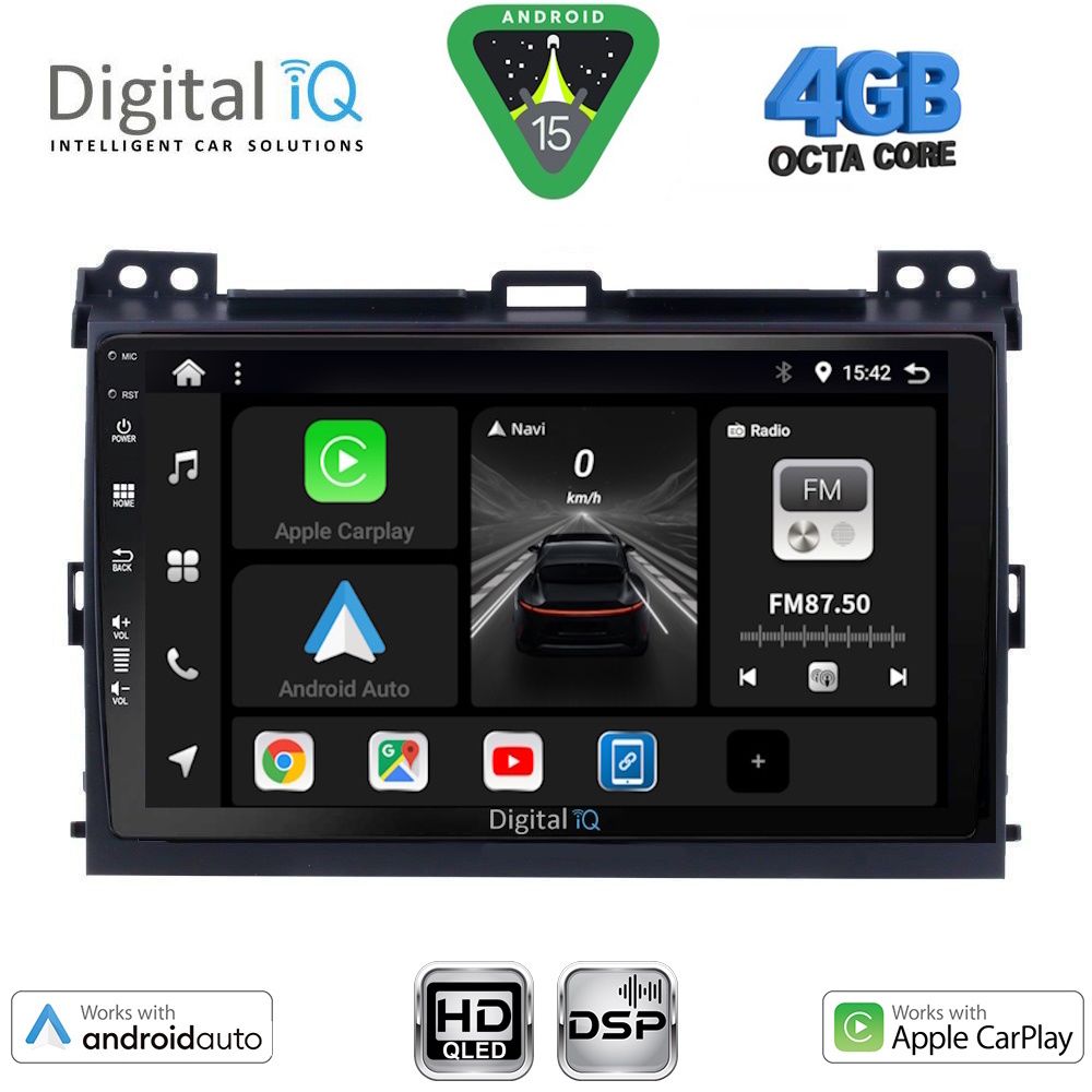 Βλησαρούλης Car Center - DIGITAL IQ BXF 16723_CPAA (9inc) MULTIMEDIA TABLET for TOYOTA LANDCRUISER mod. 2002-2008