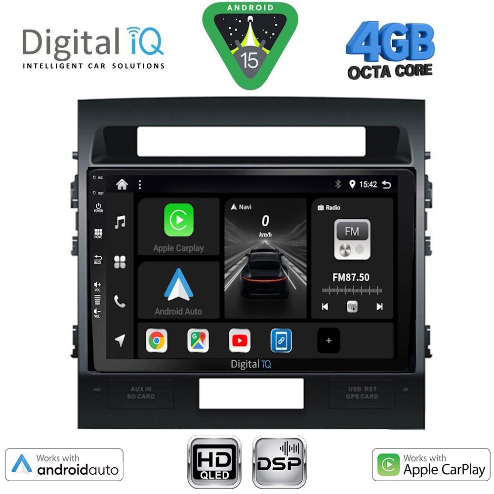 Βλησαρούλης Car Center - DIGITAL IQ BXF 16724_CPAA (10inc) MULTIMEDIA TABLET for TOYOTA LANDCRUISER mod. 2008-2015