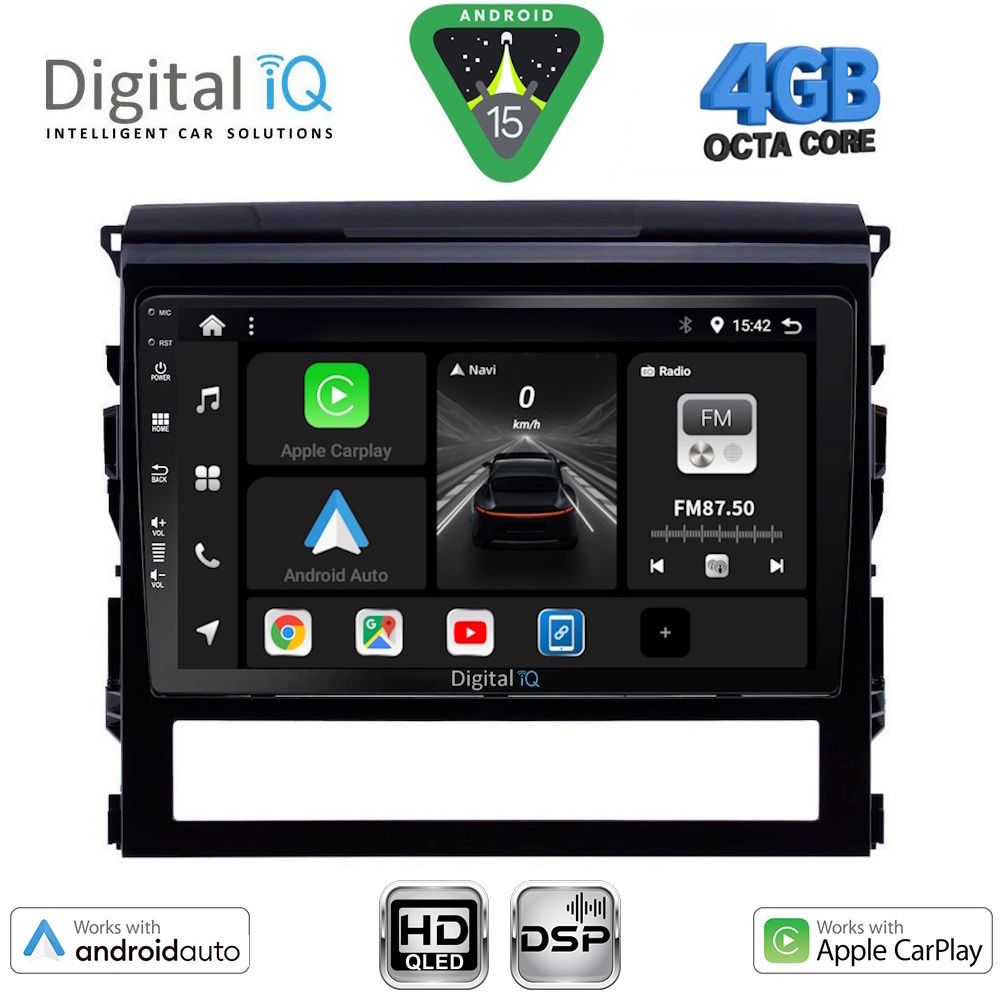 Βλησαρούλης Car Center - DIGITAL IQ BXF 16725_CPAA (9inc) MULTIMEDIA TABLET for TOYOTA LANDCRUISER mod. 2016-2019