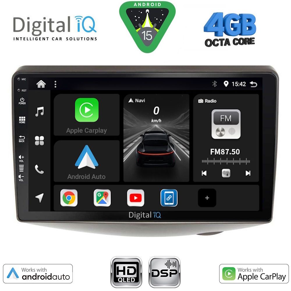 Βλησαρούλης Car Center - DIGITAL IQ BXF 16735_CPAA (9inc) MULTIMEDIA TABLET for TOYOTA YARIS mod. 1999-2006