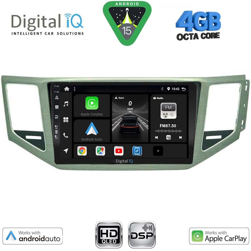 Βλησαρούλης Car Center - DIGITAL IQ BXF 16745_CPAA (SL) (10inc) MULTIMEDIA TABLET for VW GOLF SPORTSVAN mod. 2014-2021