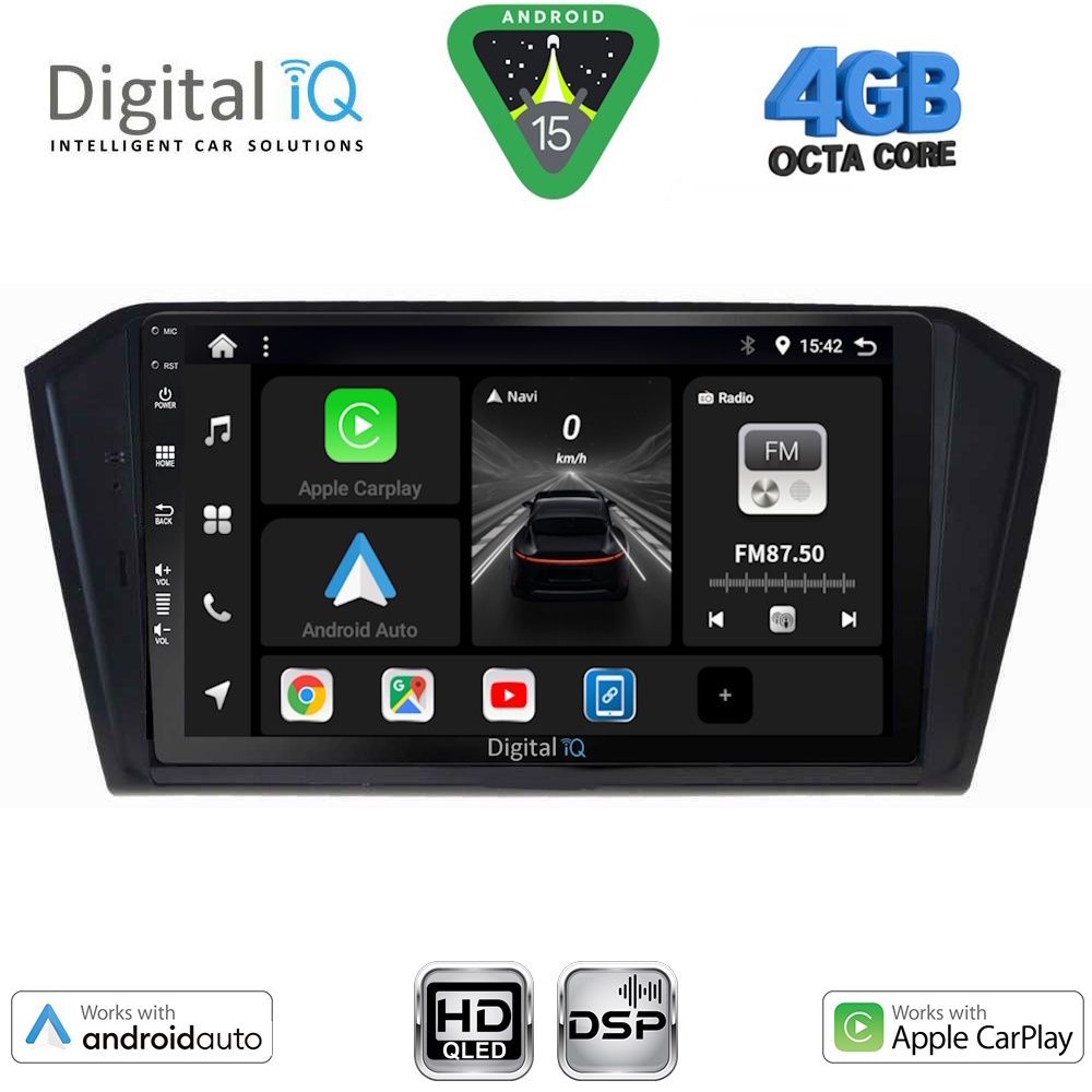 Βλησαρούλης Car Center - DIGITAL IQ BXF 16750_CPAA (10inc) MULTIMEDIA TABLET for VW PASSAT mod. 2016-2023