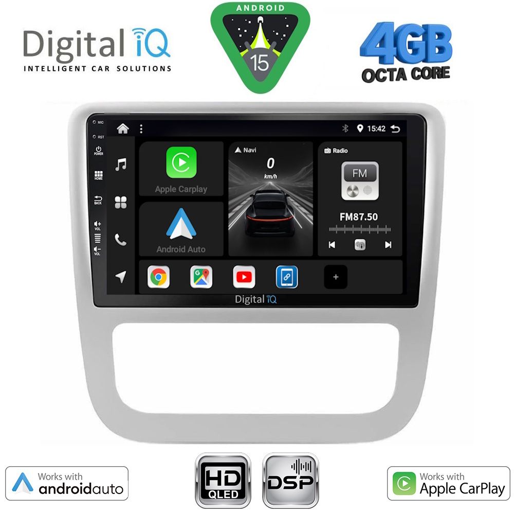 Βλησαρούλης Car Center - DIGITAL IQ BXF 16751_CPAA CLIMA (9inc) MULTIMEDIA TABLET for VW EOS mod. 2006-2016 - SCIROCCO mod. 2011-2014
