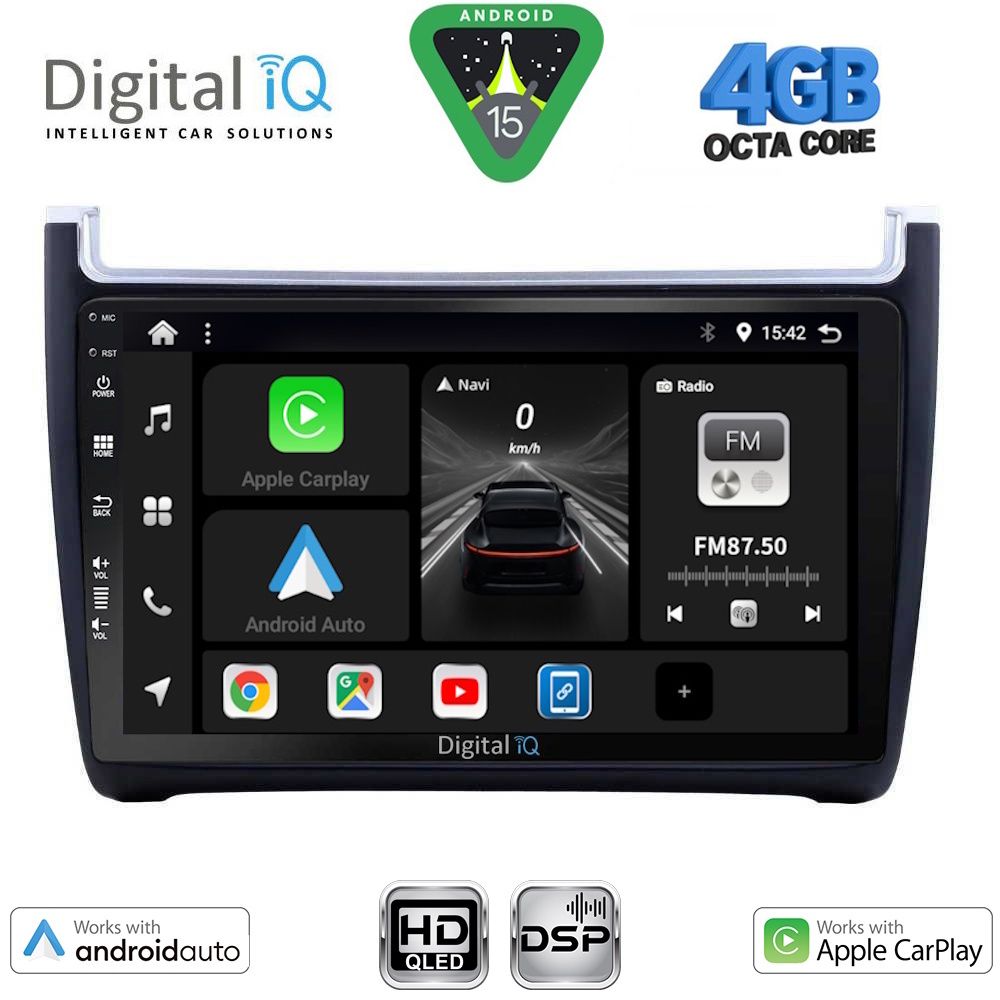 Βλησαρούλης Car Center - DIGITAL IQ BXF 16757_CPAA (9inc) MULTIMEDIA TABLET for VW POLO mod. 2014-2017