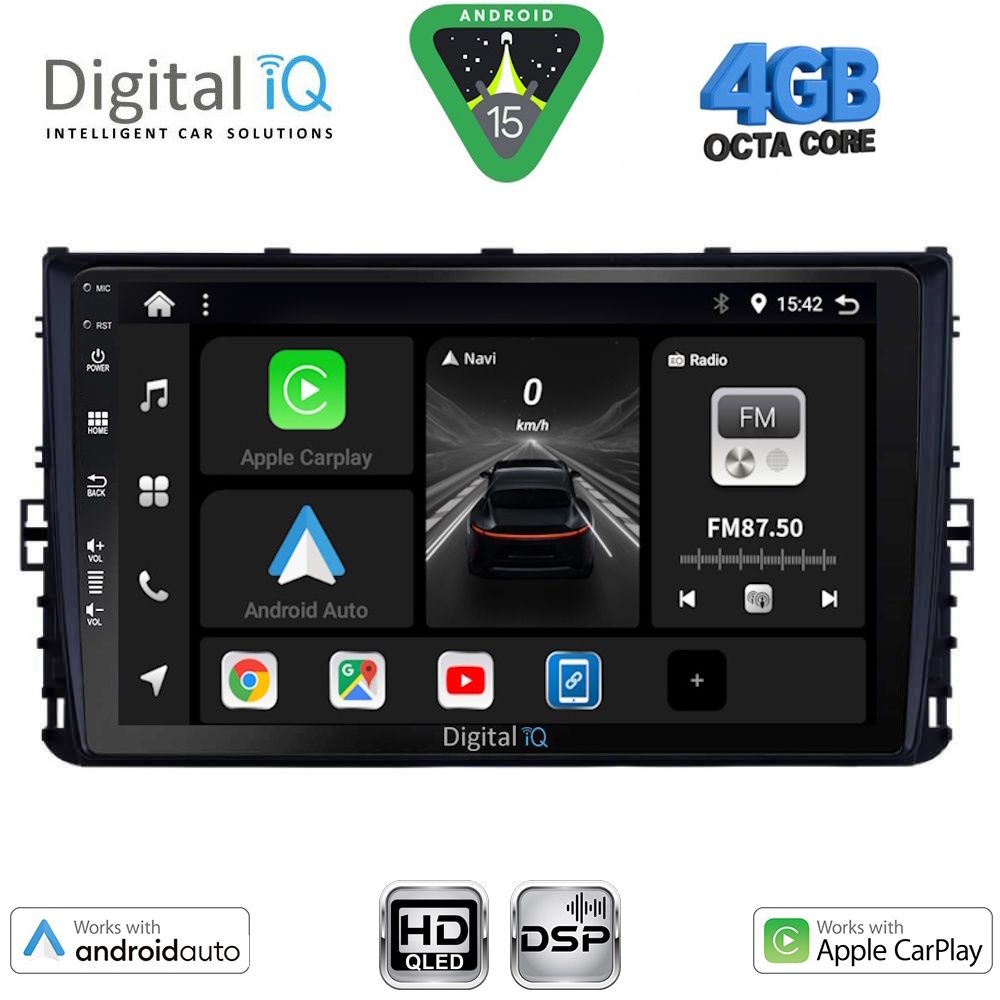 Βλησαρούλης Car Center - DIGITAL IQ BXF 16758_CPAA (9inc) MULTIMEDIA TABLET for VW POLO – TROC – TCROSS mod. 2017-2026