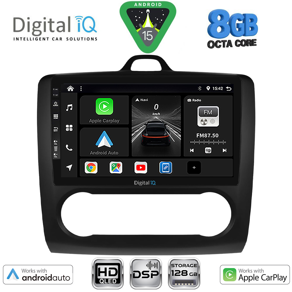 Βλησαρούλης Car Center - DIGITAL IQ BXF 7156BL_CPAA CLIMA (9inc) MULTIMEDIA TABLET for FORD FOCUS mod. 2005-2012 (BLACK)