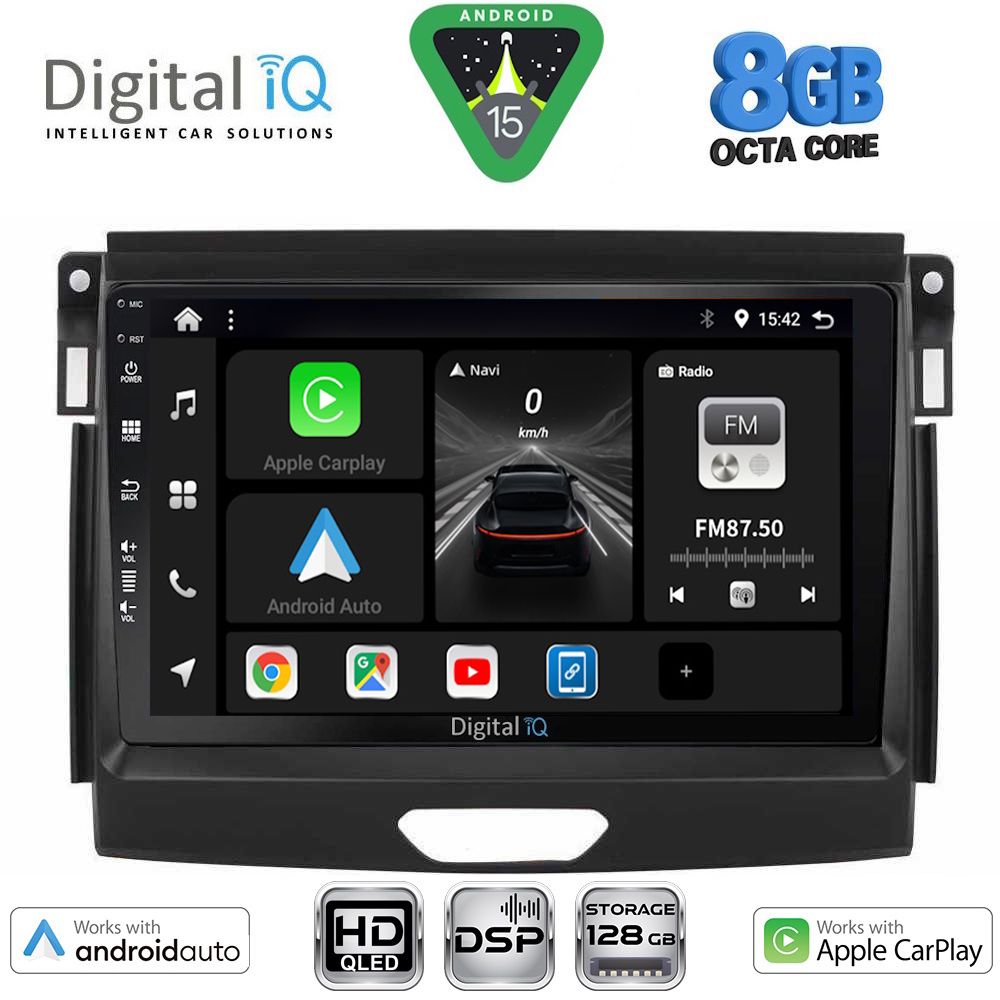 Βλησαρούλης Car Center - DIGITAL IQ BXF 7172A_CPAA (9inc) MULTIMEDIA TABLET for FORD RANGER mod. 2015-2018