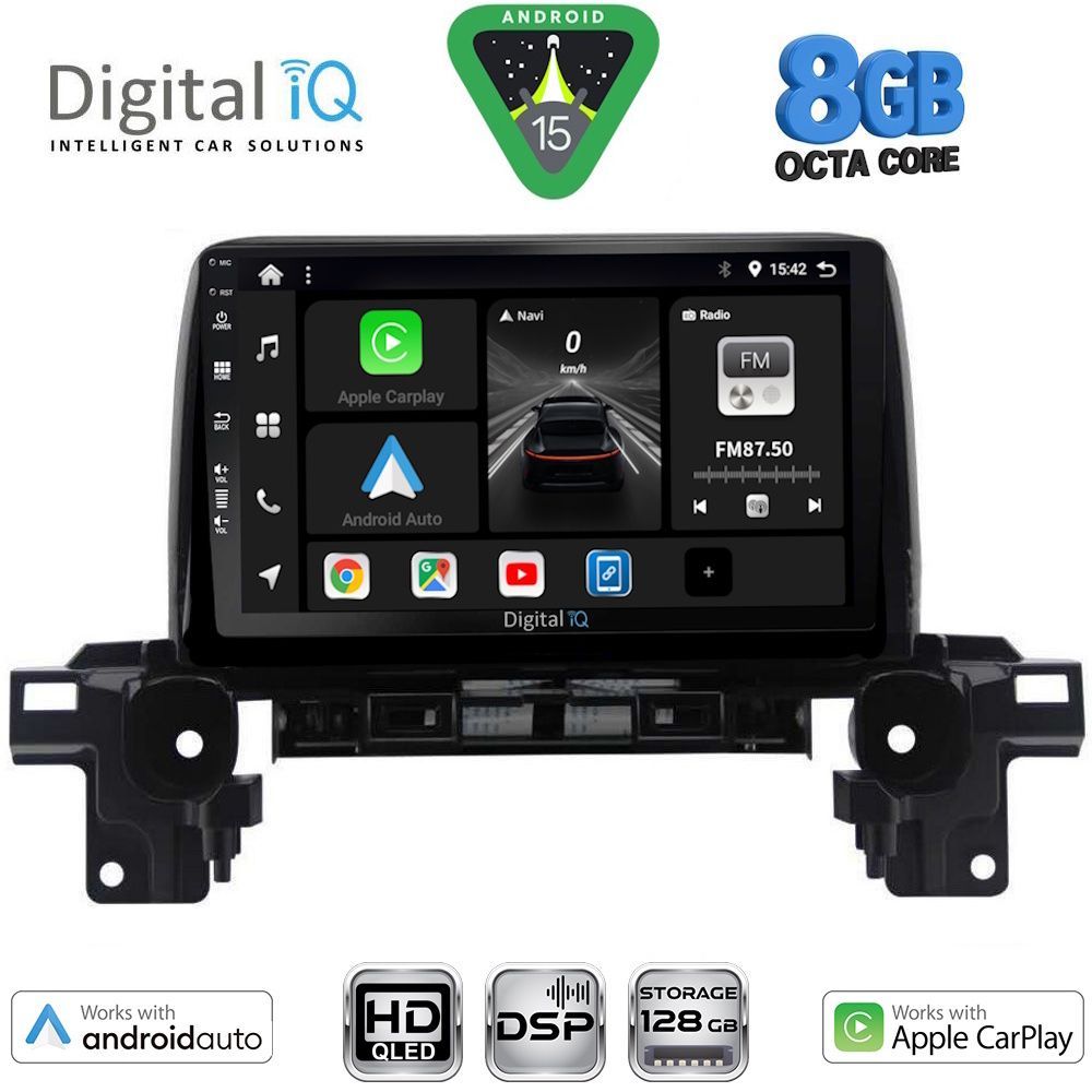 Βλησαρούλης Car Center - DIGITAL IQ BXF 7381_CPAA (9inc) MULTIMEDIA TABLET for MAZDA CX5 mod. 2017-2025