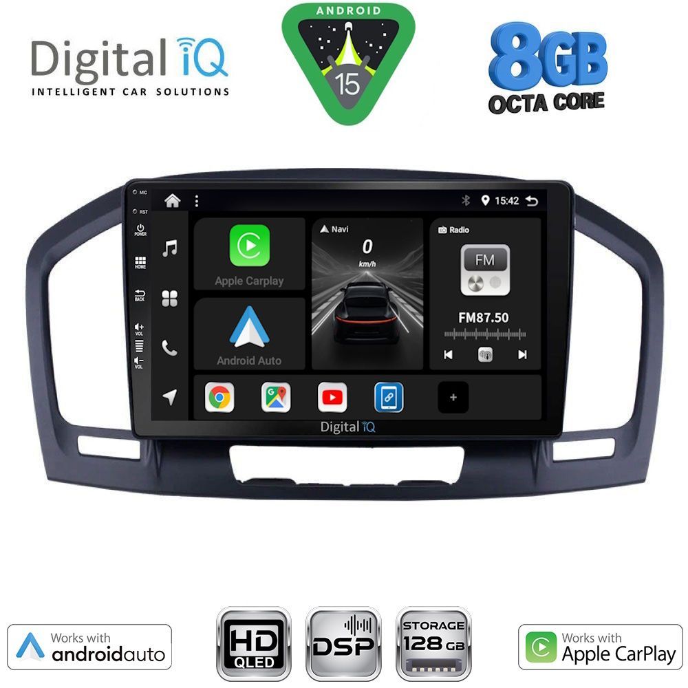 Βλησαρούλης Car Center - DIGITAL IQ BXF 7491BL_CPAA (9inc) MULTIMEDIA TABLET for OPEL INSIGNIA mod. 2008-2013 (BLACK)