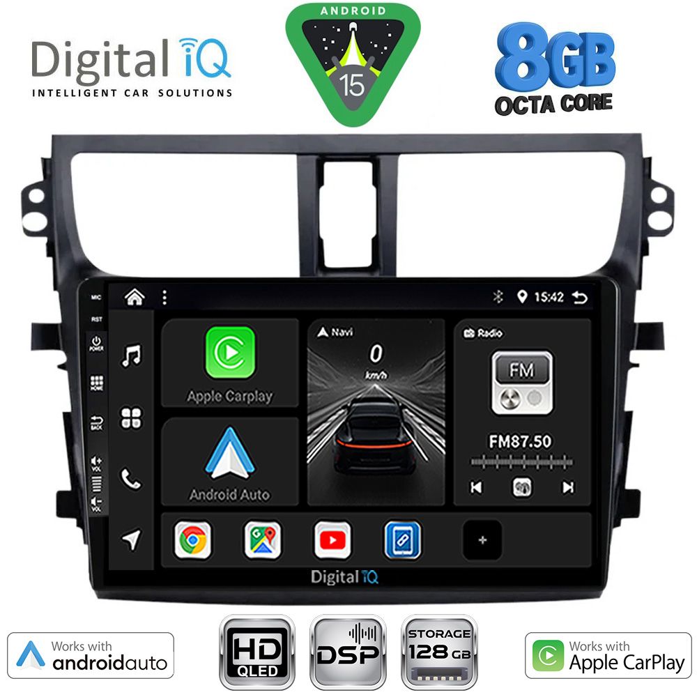 Βλησαρούλης Car Center - DIGITAL IQ BXF 7674_CPAA (9inc) MULTIMEDIA TABLET for SUZUKI CELERIO mod. 2015-2021