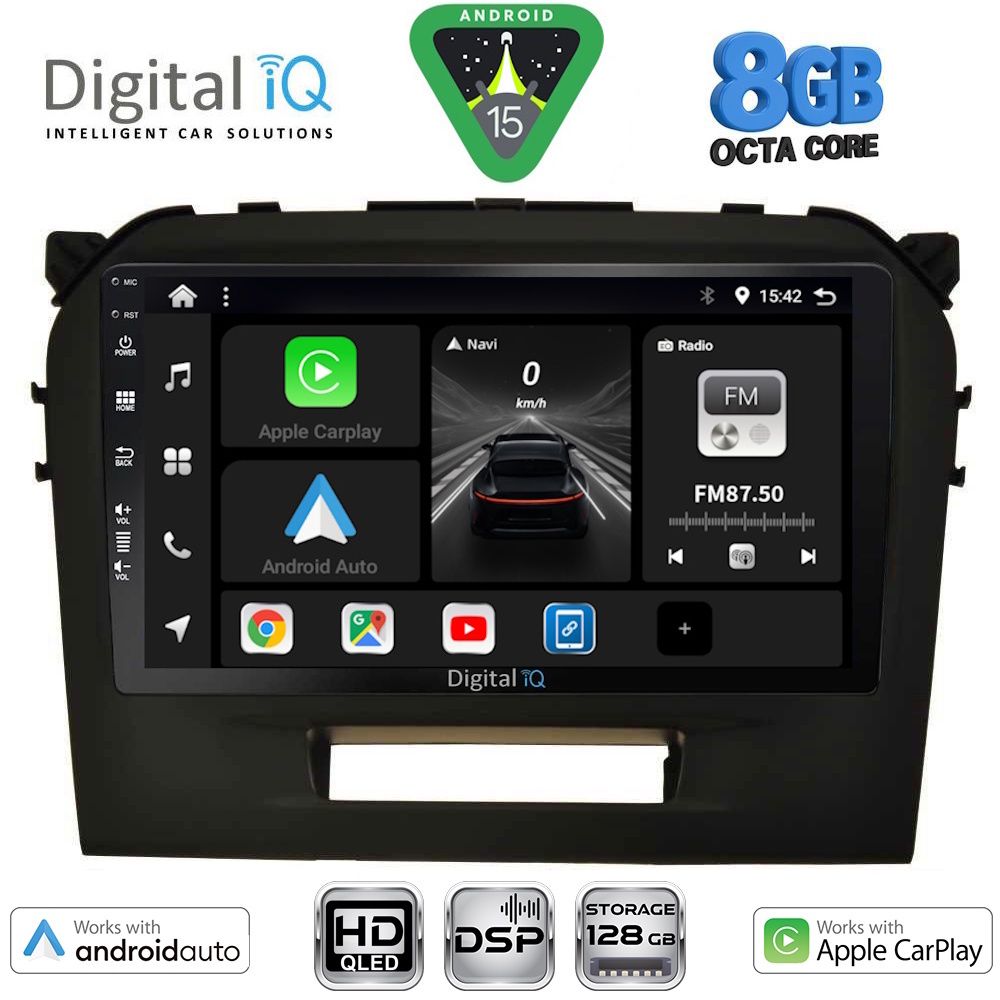 Βλησαρούλης Car Center - DIGITAL IQ BXF 7697BL_CPAA (9inc) MULTIMEDIA TABLET for SUZUKI VITARA mod. 2016-2025 (BLACK)