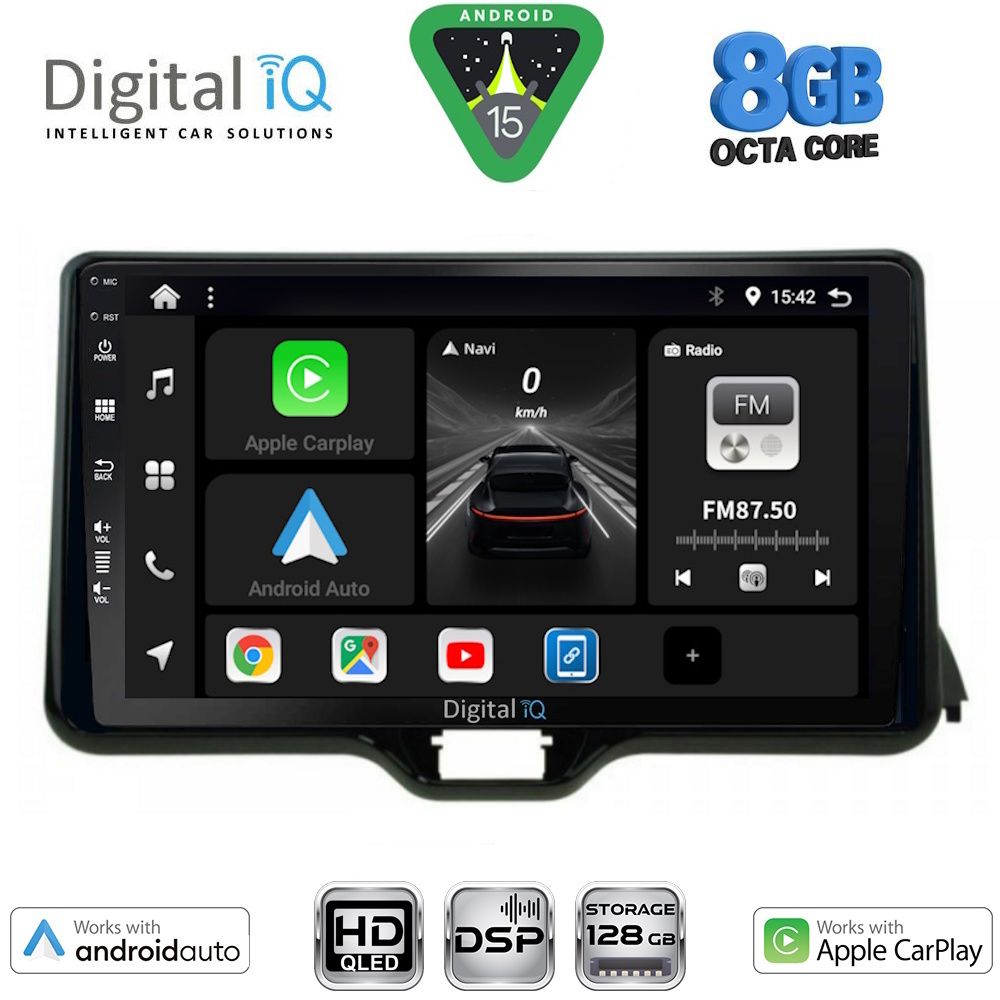 Βλησαρούλης Car Center - DIGITAL IQ BXF 7738_CPAA (10inc) MULTIMEDIA TABLET for TOYOTA YARIS mod. 2020-2026 - MAZDA 2 mod. 2023-2026