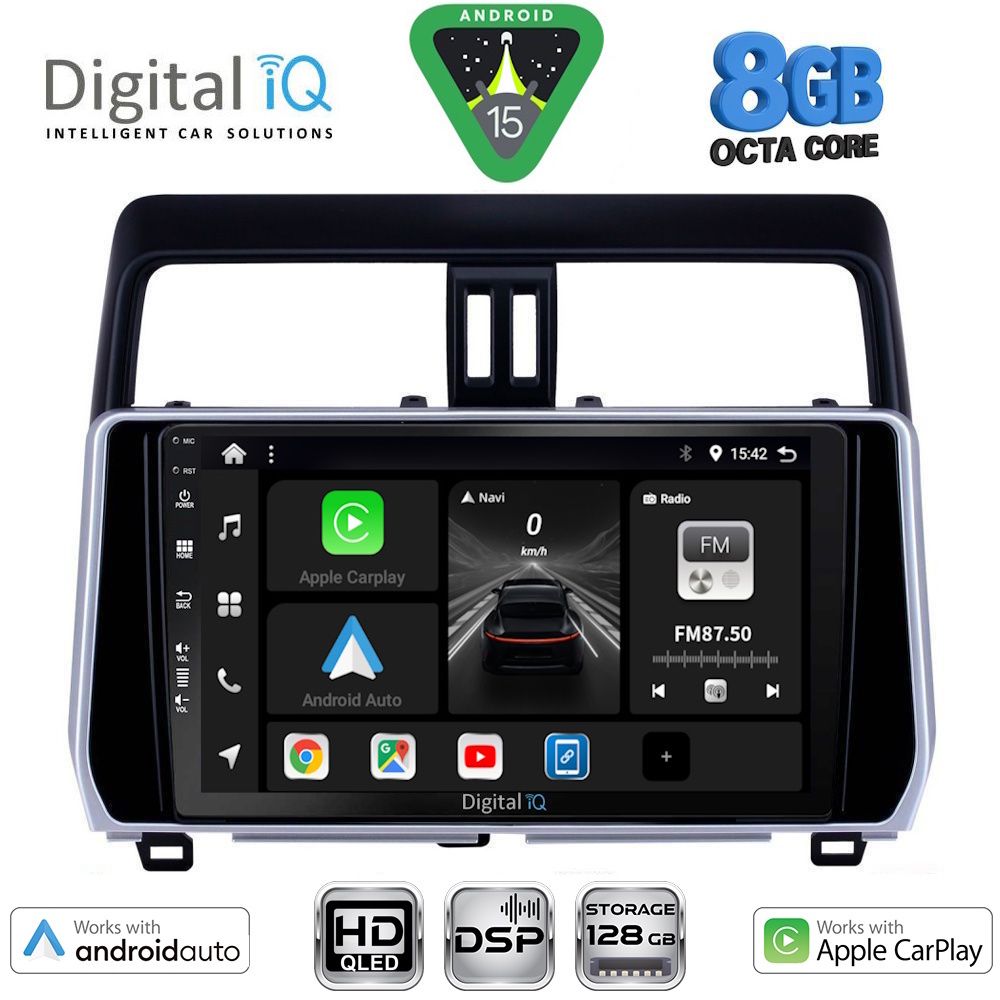Βλησαρούλης Car Center - DIGITAL IQ BXF 7739_CPAA (10inc) MULTIMEDIA TABLET for TOYOTA LAND CRUISER mod. 2019-2023