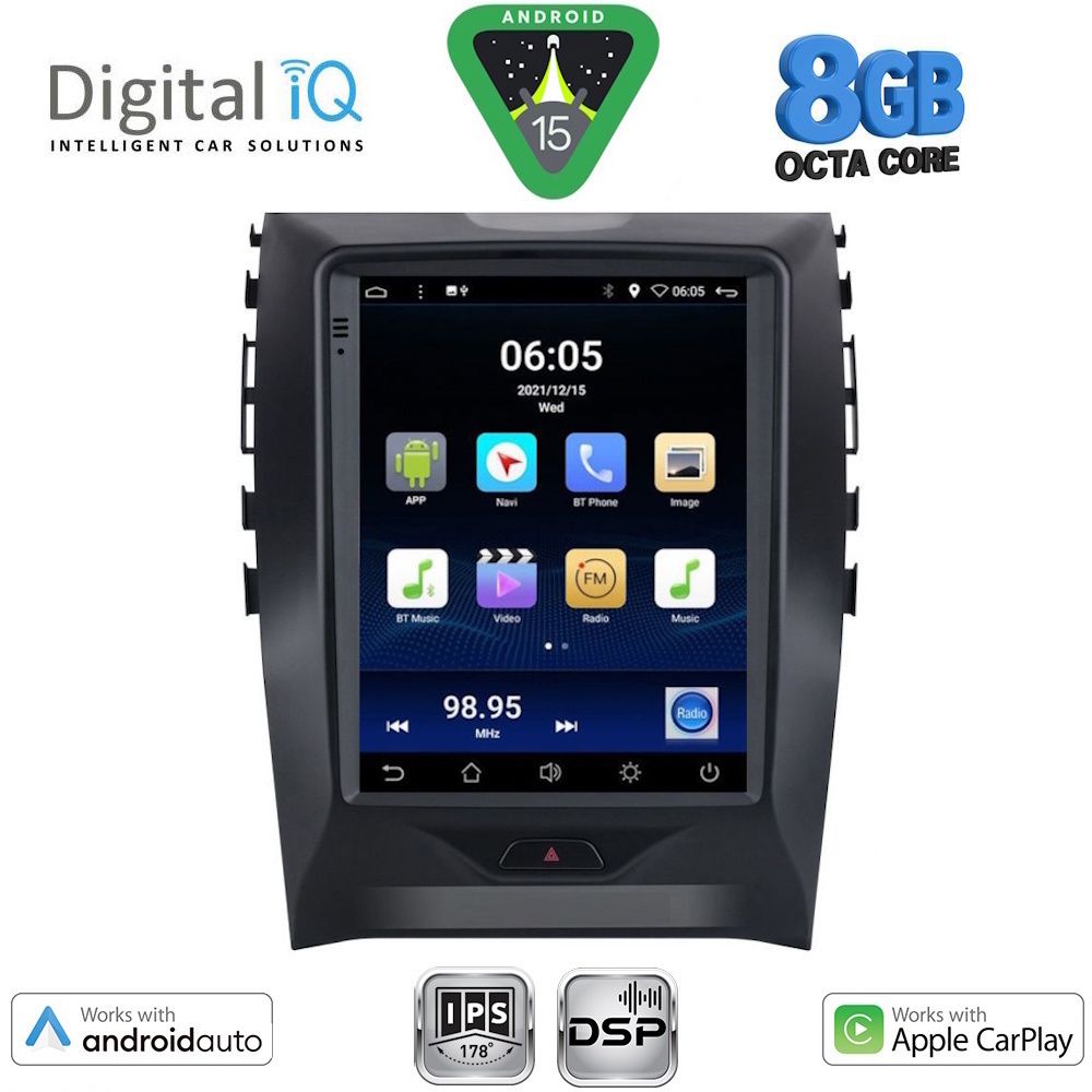 Βλησαρούλης Car Center - DIGITAL IQ BXF 7951_CPAA TESLA STYLE for FORD EDGE mod. 2015-2023