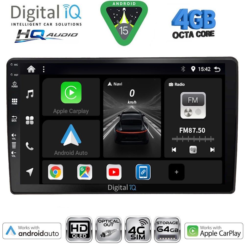 Βλησαρούλης Car Center - DIGITAL IQ BXK 19005_CPAA (10inc) MULTIMEDIA TABLET for AUDI A4 mod. 2008-2015