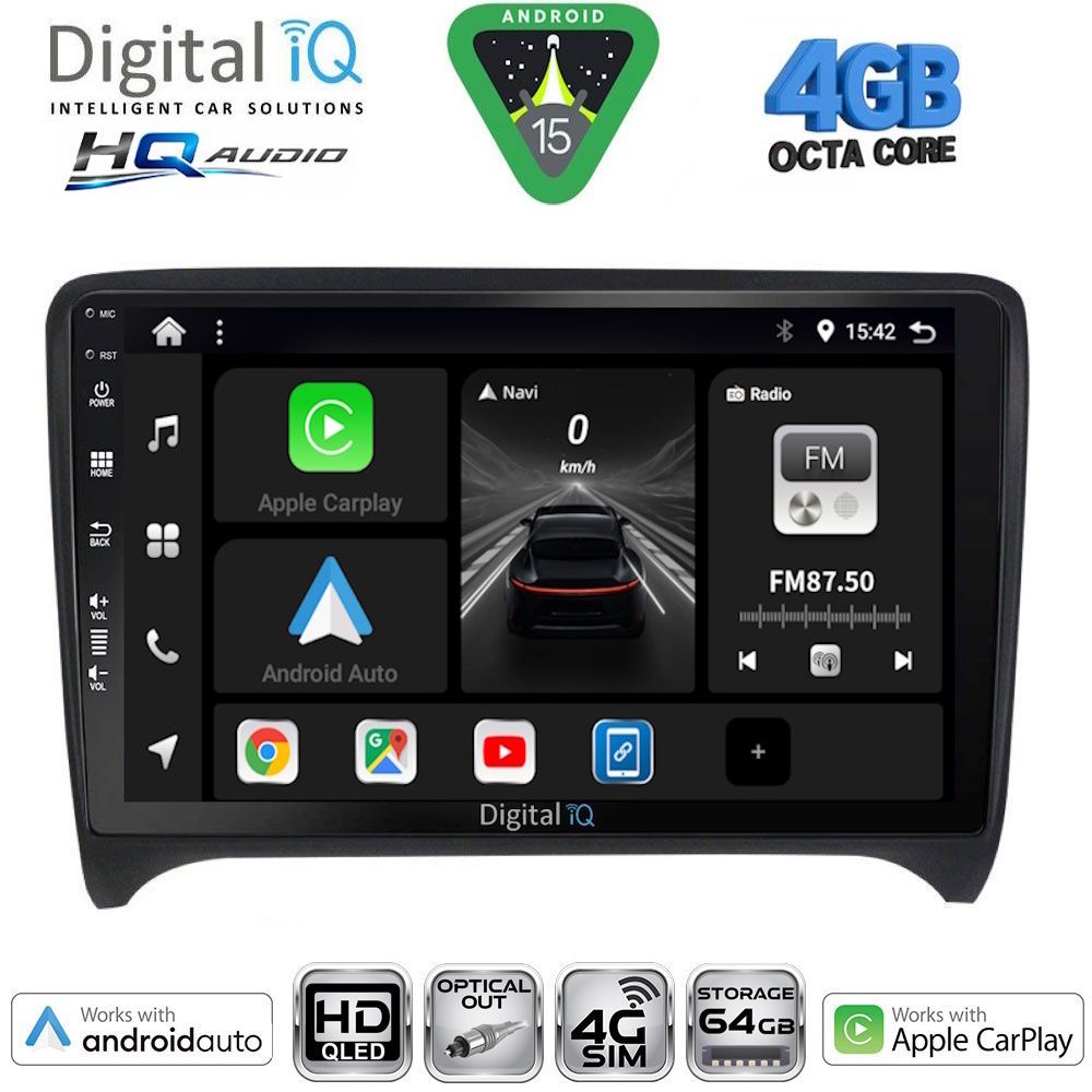 Βλησαρούλης Car Center - DIGITAL IQ BXK 19009_CPAA (9inc) MULTIMEDIA TABLET for AUDI TT mod. 2007-2015