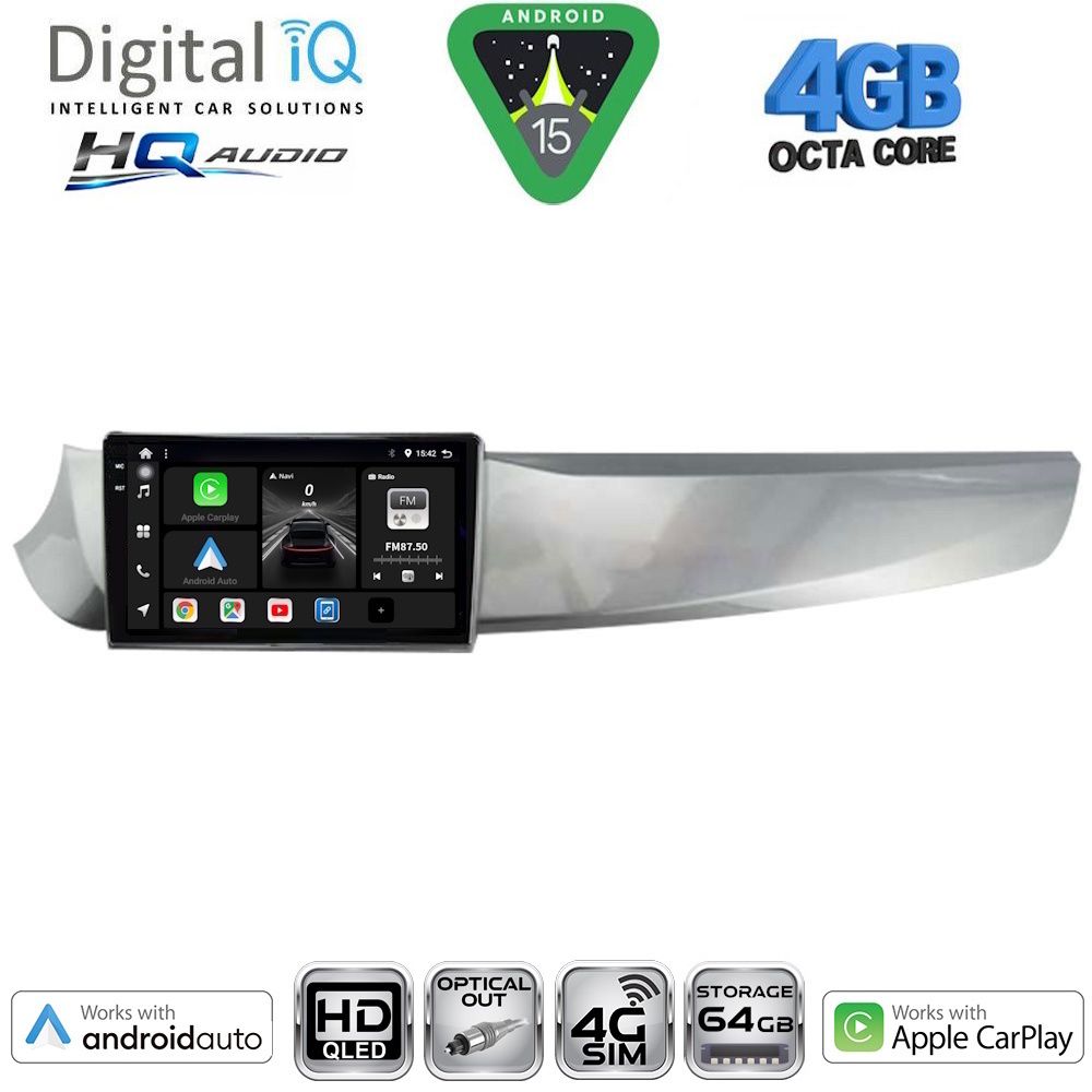 Βλησαρούλης Car Center - DIGITAL IQ BXK 19025_CPAA (9inc) MULTIMEDIA TABLET for ALFA ROMEO GIULIETTA mod. 2010-2014