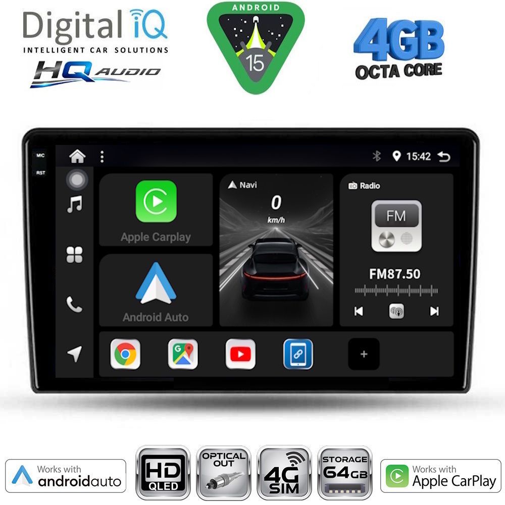 Βλησαρούλης Car Center - DIGITAL IQ BXK 19026_CPAA (9inc) MULTIMEDIA TABLET for ALFA ROMEO GIULIETTA mod 2014-2020