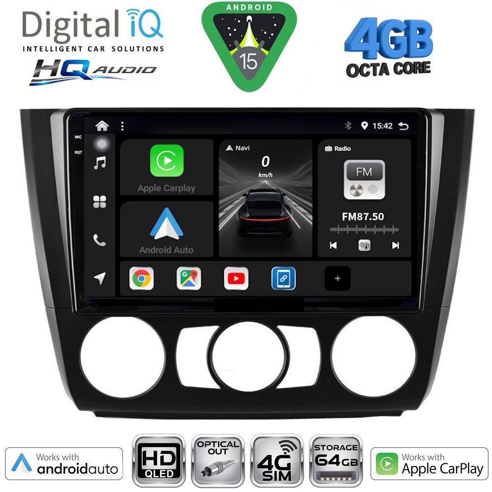 Βλησαρούλης Car Center - DIGITAL IQ BXK 19040_CPAA A/C (9inc) MULTIMEDIA TABLET for BMW S.1 (E81-82-87-88) mod. 2004-2013