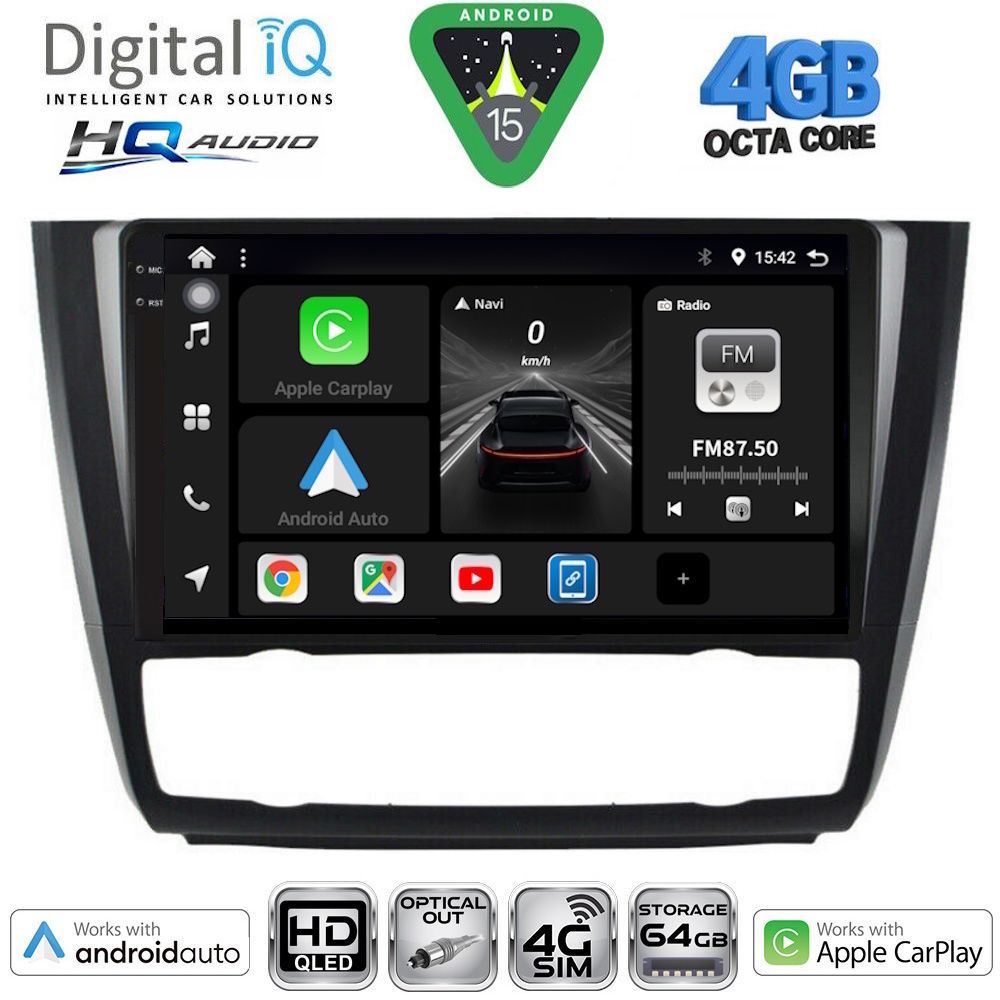 Βλησαρούλης Car Center - DIGITAL IQ BXK 19040_CPAA CLIMA (9inc) MULTIMEDIA TABLET for BMW S.1 (E81-82-87-88) mod. 2004-2013