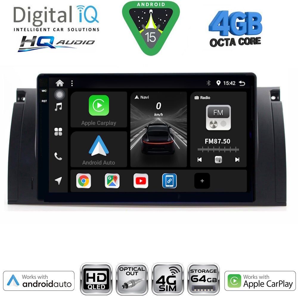 Βλησαρούλης Car Center - DIGITAL IQ BXK 19045_CPAA (9inc) MULTIMEDIA TABLET for BMW Series 5 (E39) mod. 1997-2005 | X5 (E53) mod. 1999-2006