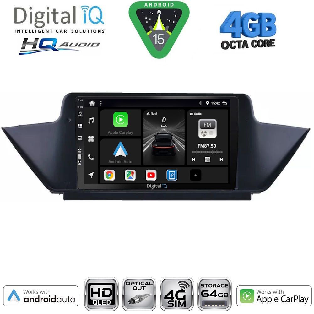 Βλησαρούλης Car Center - DIGITAL IQ BXK 19056_CPAA (10inc) MULTIMEDIA TABLET for BMW X1 (E84) mod. 2009-2015