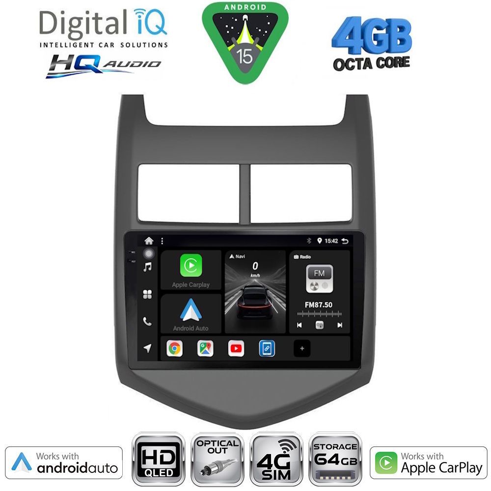 Βλησαρούλης Car Center - DIGITAL IQ BXK 19074_CPAA (9inc) MULTIMEDIA TABLET for CHEVROLET AVEO mod. 2011-2014