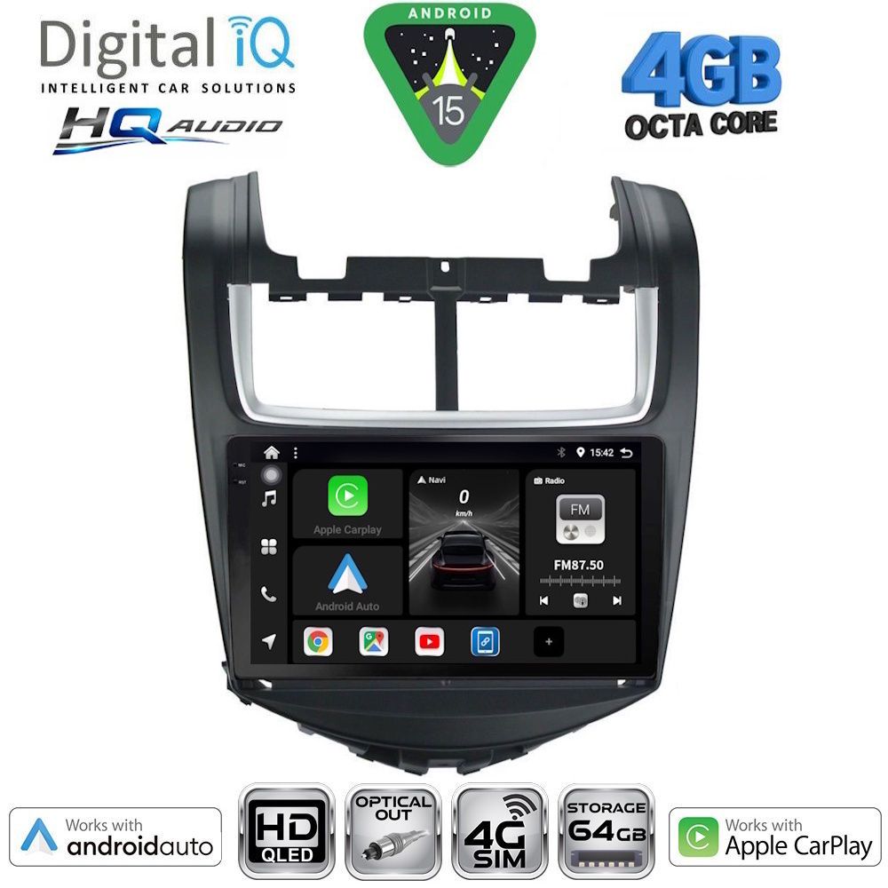 Βλησαρούλης Car Center - DIGITAL IQ BXK 19075_CPAA (9inc) MULTIMEDIA TABLET for CHEVROLET AVEO mod. 2014-2017