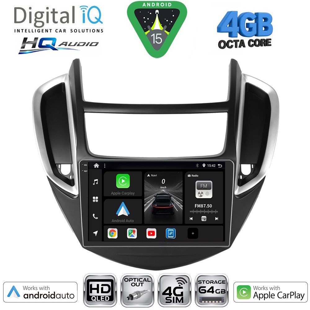 Βλησαρούλης Car Center - DIGITAL IQ BXK 19080_CPAA (9inc) MULTIMEDIA TABLET for CHEVROLET TRAX mod. 2014-2022