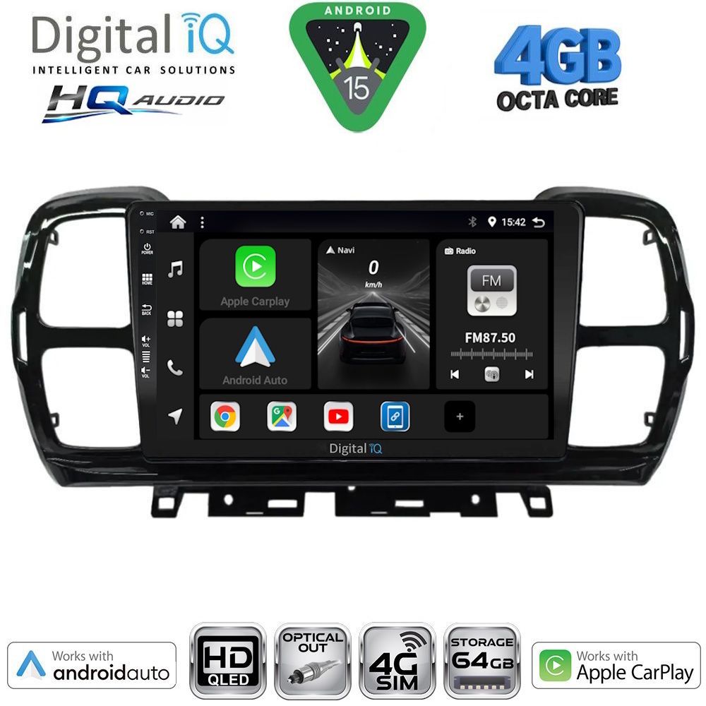Βλησαρούλης Car Center - DIGITAL IQ BXK 19088_CPAA (9inc) MULTIMEDIA TABLET for CITROEN C5 AIRCROSS mod. 2017-2021