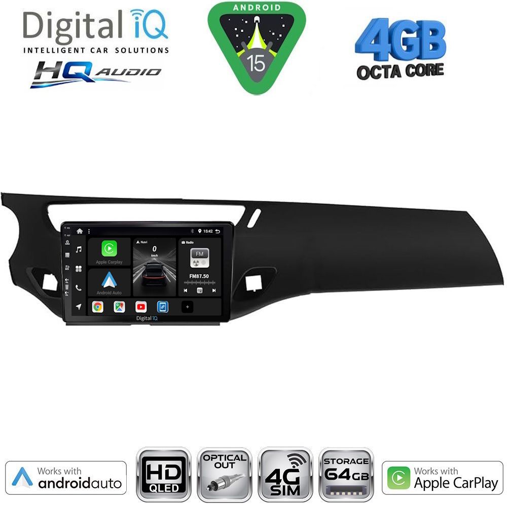Βλησαρούλης Car Center - DIGITAL IQ BXK 19092BL_CPAA (9inc) MULTIMEDIA TABLET for CITROEN C3 - DS3 mod. 2009-2016 (BLACK)