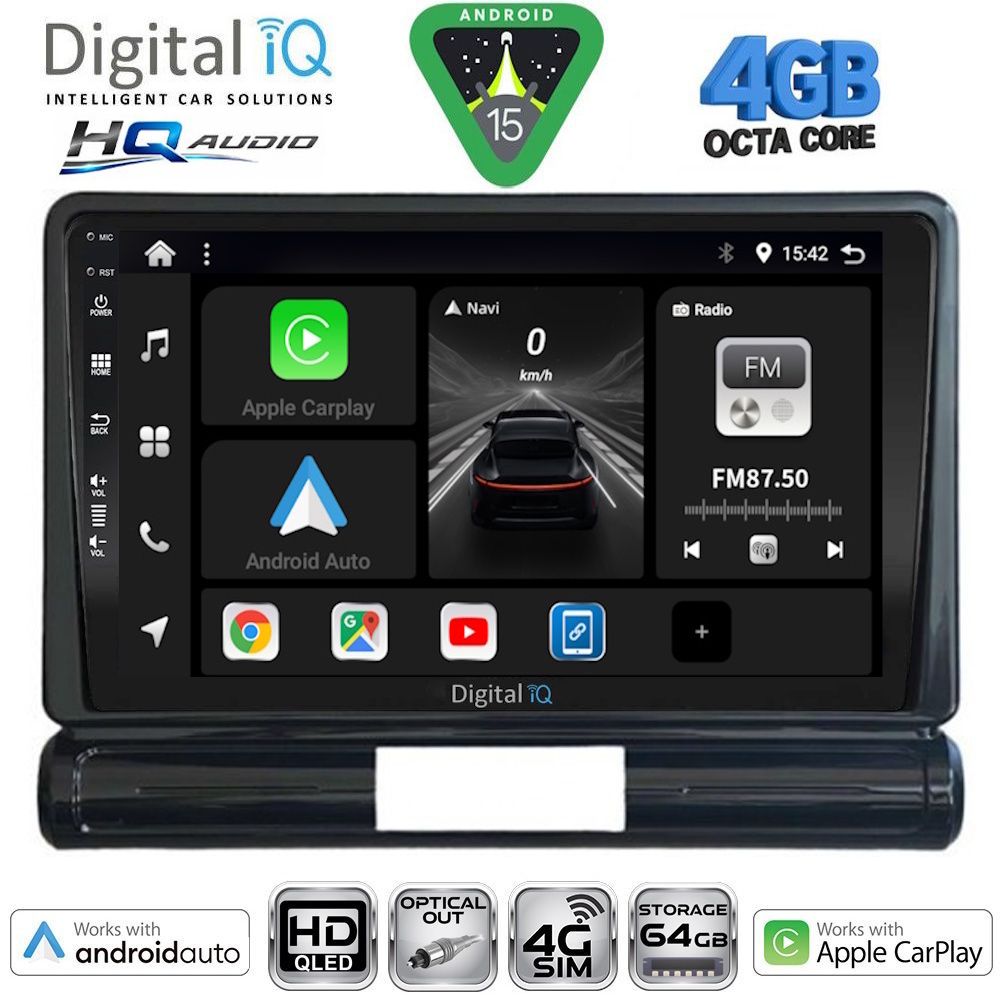 Βλησαρούλης Car Center - DIGITAL IQ BXK 19093L_CPAA (9inc) MULTIMEDIA TABLET for CITROEN C3 - DS3 mod. 2016-2024 Low Version