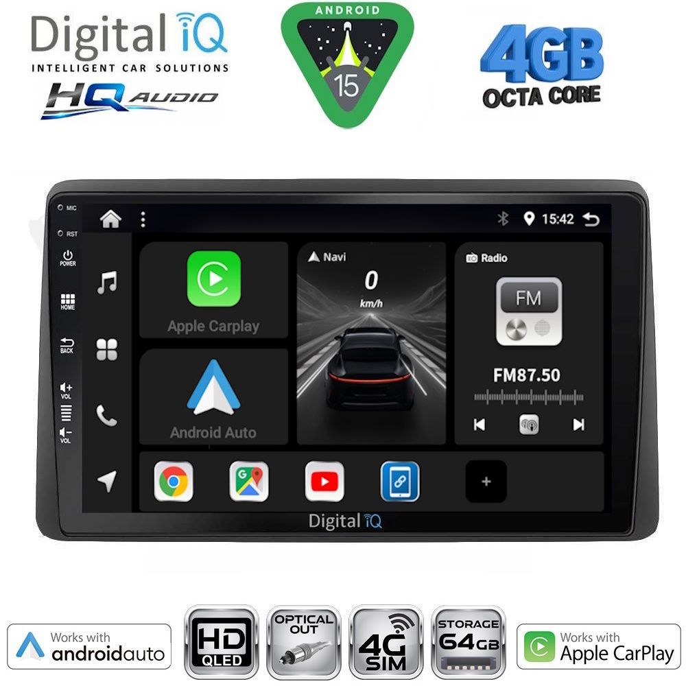 Βλησαρούλης Car Center - DIGITAL IQ BXK 19104_CPAA (10inc) MULTIMEDIA TABLET for DACIA DUSTER mod. 2019-2026