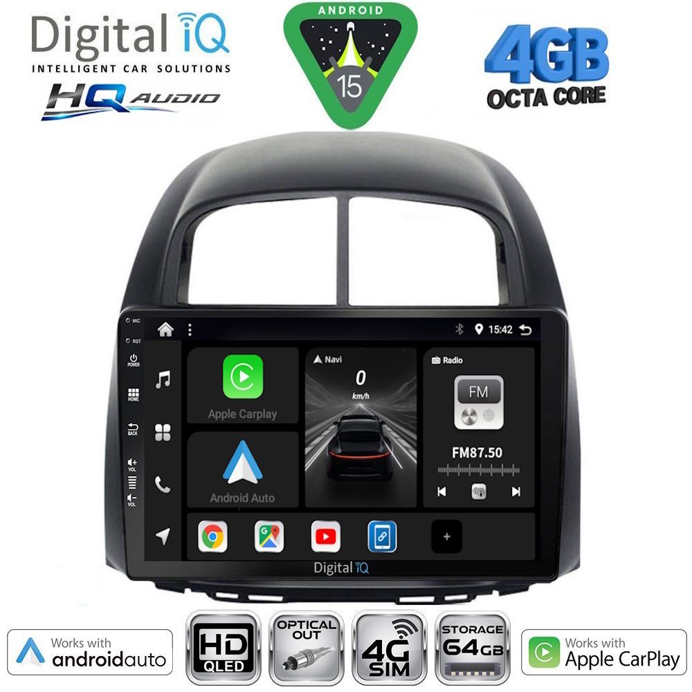 Βλησαρούλης Car Center - DIGITAL IQ BXK 19124_CPAA (10inc) MULTIMEDIA TABLET for DAIHATSU SIRION mod. 2006-2012