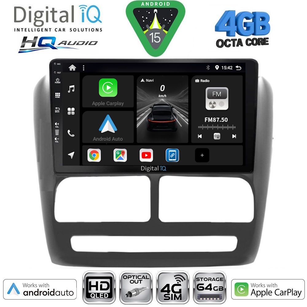 Βλησαρούλης Car Center - DIGITAL IQ BXK 19137_CPAA (9inc) MULTIMEDIA TABLET for FIAT DOBLO mod. 2010-2015