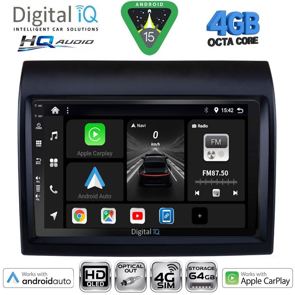 Βλησαρούλης Car Center - DIGITAL IQ BXK 19141_CPAA (9inc) MULTIMEDIA TABLET for FIAT DUCATO – CITROEN JUMPER – PEUGEOT BOXER mod. 2011-2021