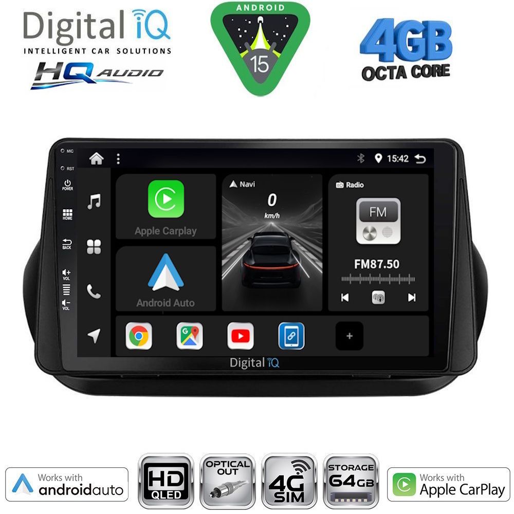 Βλησαρούλης Car Center - DIGITAL IQ BXK 19142_CPAA (9inc) MULTIMEDIA TABLET for CITROEN – FIAT – PEUGEOT mod. 2008-2018