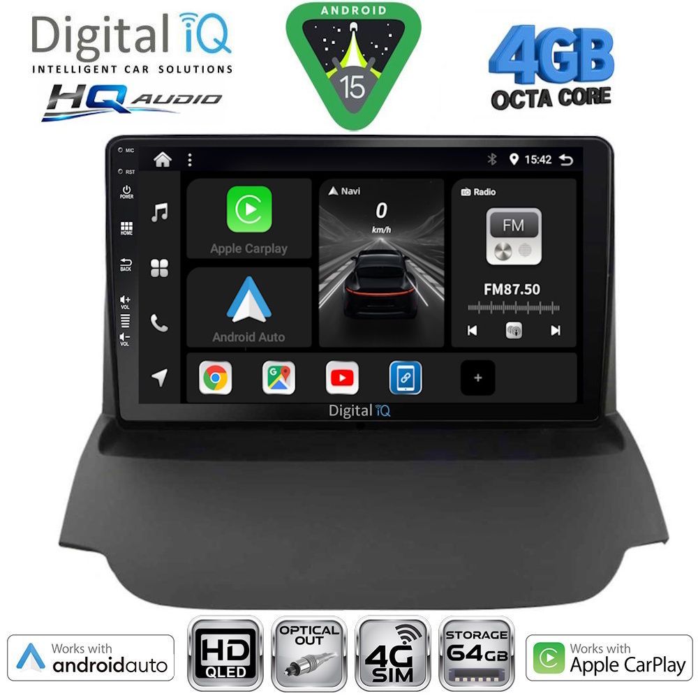 Βλησαρούλης Car Center - DIGITAL IQ BXK 19150_CPAA (9inc) MULTIMEDIA TABLET for FORD ECOSPORT  mod. 2012-2018