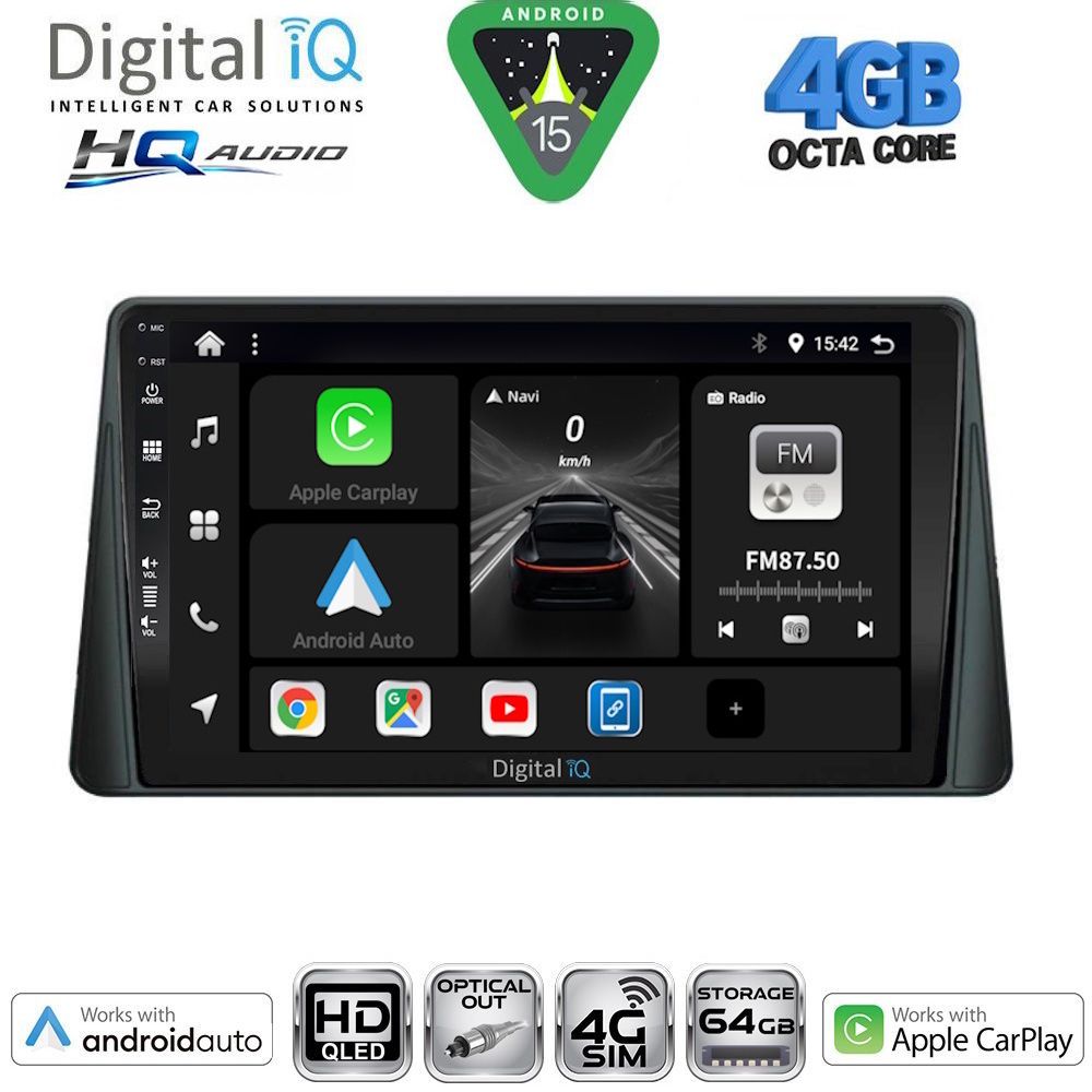 Βλησαρούλης Car Center - DIGITAL IQ BXK 19158_CPAA (9inc) MULTIMEDIA TABLET for FORD FOCUS mod. 2019-2025