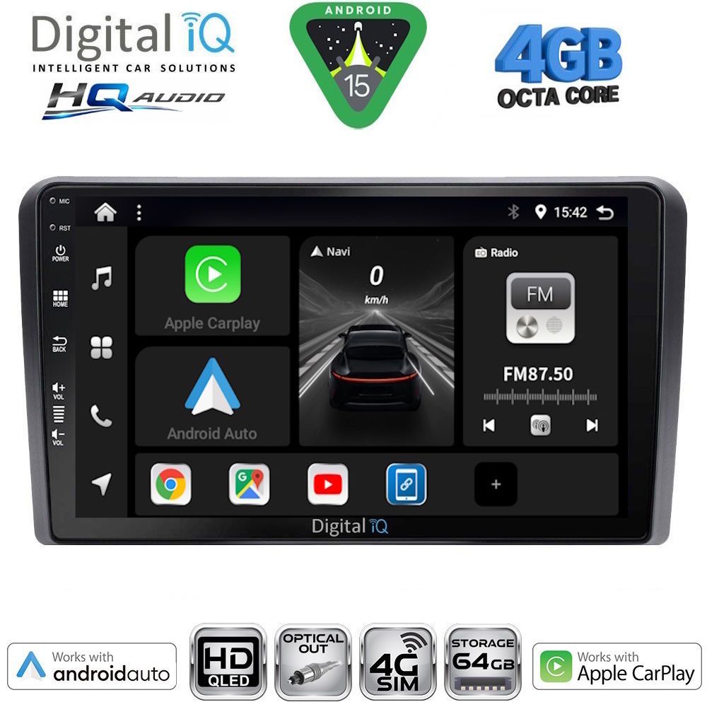 Βλησαρούλης Car Center - DIGITAL IQ BXK 19168SQ_CPAA (10inc) MULTIMEDIA TABLET for FORD mod. 2004-2007