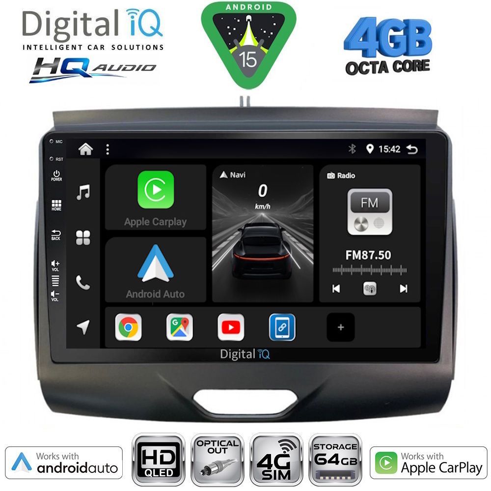 Βλησαρούλης Car Center - DIGITAL IQ BXK 19172B_CPAA (9inc) MULTIMEDIA TABLET for FORD RANGER mod. 2015-2018