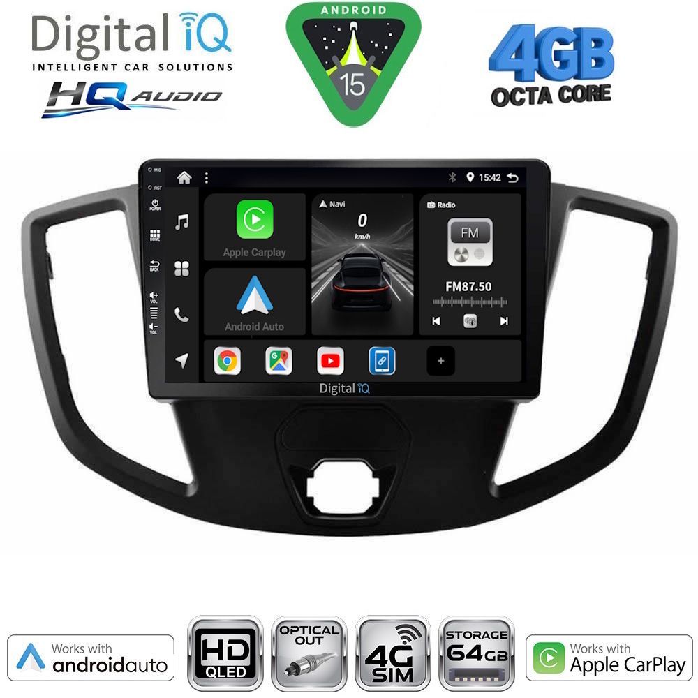 Βλησαρούλης Car Center - DIGITAL IQ BXK 19179_CPAA  (9inc) MULTIMEDIA TABLET for FORD TRANSIT mod. 2014-2020