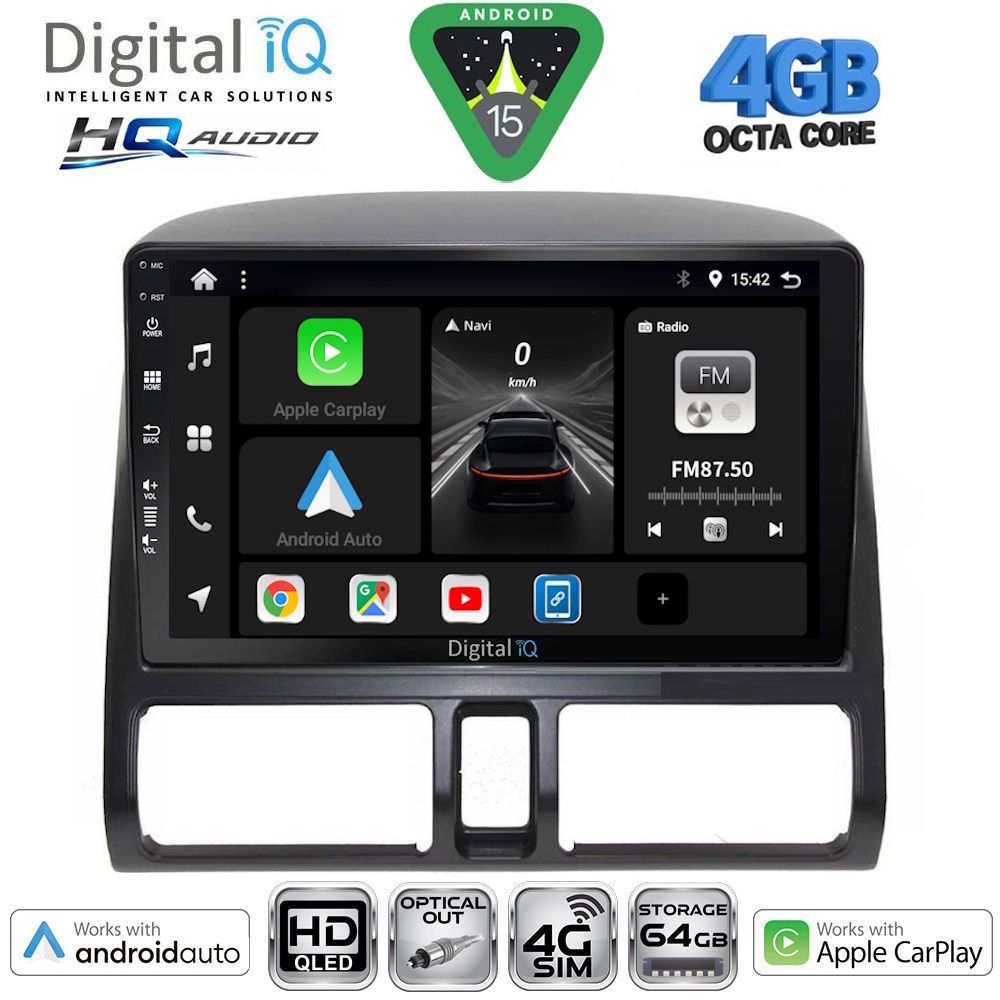 Βλησαρούλης Car Center - DIGITAL IQ BXK 19196_CPAA CLIMA (9inc) MULTIMEDIA TABLET for HONDA CRV mod. 1996-2006