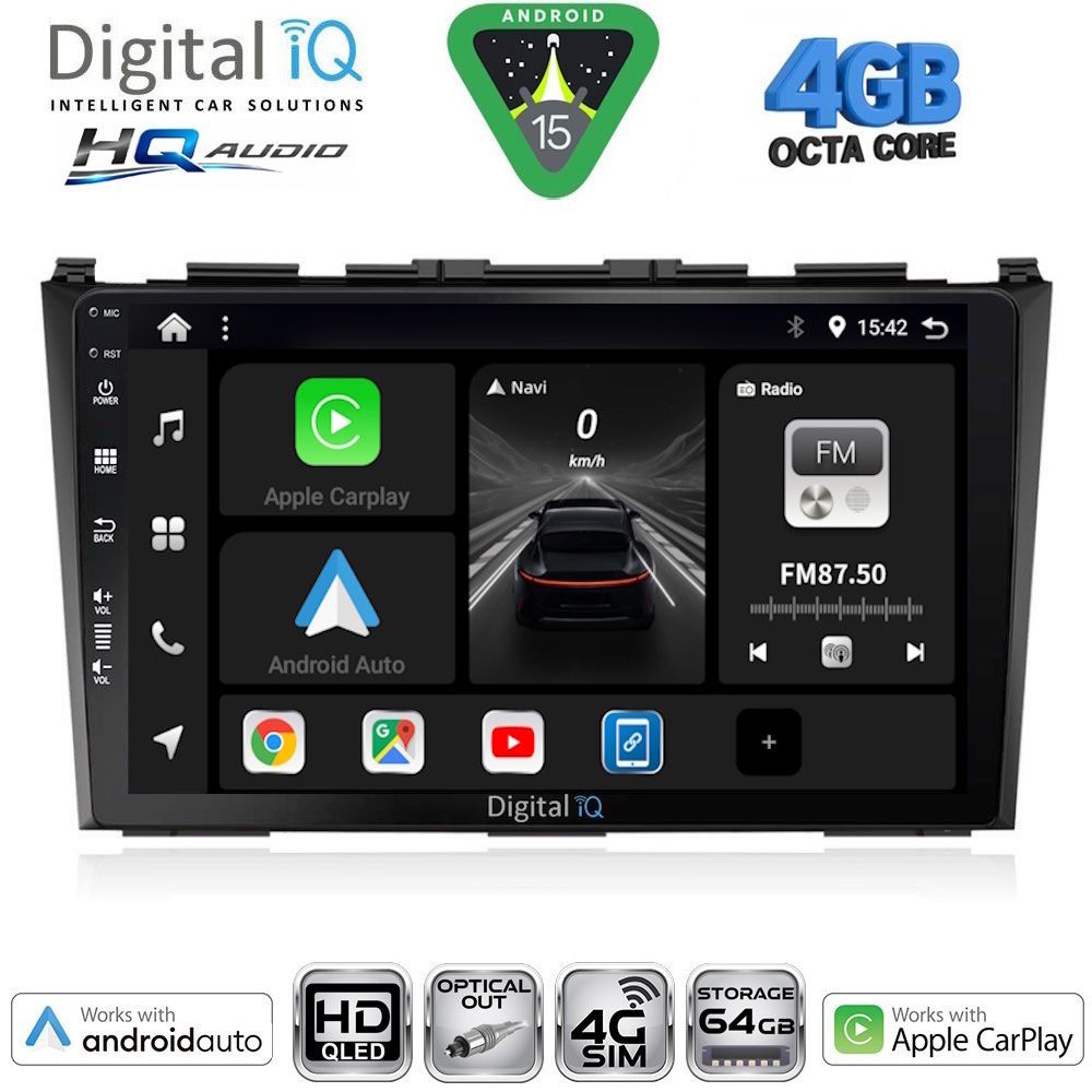 Βλησαρούλης Car Center - DIGITAL IQ BXK 19197_CPAA (9inc) MULTIMEDIA TABLET for HONDA CRV mod. 2006-2012